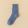 Meias Femininas Outono e Inverno Espessado Mid-tube Meias Femininas Piso Quente Resistente ao Frio Meias Femininas Casual Long-tube Solto Pull-wool Meias