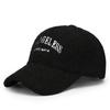 Gorra de Béisbol de Felpa Teddy con Bordado de Letras para Otoño e Invierno para Mujer, Moda Coreana, para Viajes, Cálida y a Prueba de Frío, Versátil