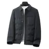 Chaqueta de plumón para hombre 2026 Otoño/Invierno Cuello camisero abatible Estilo camisa Joven Lujo Negocios Cálido Estándar Nacional Abrigo de plumón Moderno