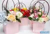 Corea del Sur Bolsa de papel kraft para flores Caja para arreglo floral Bolsa impermeable para arreglo floral Ramo trapezoidal Bolso de mano para ramo Planta suculenta Bolso de mano
