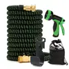 Fabricante Original E-commerce Transfronteiriço Padrão Americano Conjunto de Mangueira Telescópica para Lavagem de Carro e Rega de Flores Mangueira de Jardim Pistola de Água de Alta Pressão para Lavagem de Carro