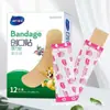 Parche Adhesivo Elástico Hainuo 12 Piezas/Caja Parche para Heridas Parche Hemostático para Talón Anti-Rozaduras Parche Adhesivo Elástico