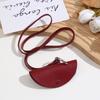 Bolsa de Bolinho de Couro Transfronteiriça Estilo Coreano Colar Bolsa Chave de Pescoço Design de Nicho Acessórios Pingente Pingente