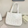 5914 Otoño Nuevo Bolso Tote Acolchado de Cuadros de Amor Bolso de Mamá Bolso de Hombro para Mujer de Gran Capacidad