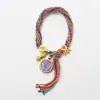Cuerda de mano tejida a mano thangka de Xizang ocho santos patrones thangka cuerda de mano tejida a mano cuerda de mano de hilo de algodón multicolor marea nacional