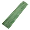Directo de fábrica No. 2 varillas de flor de bolsa de plástico DIY hecho a mano accesorios de flor de simulación manualidad de bolsa de plástico varilla de flor verde al por mayor