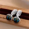 Pendientes Geométricos de Perla con Encaje de Circonita Estilo Palacio Retro, Lujo Accesible y Pendientes de Alta Gama, Pendientes de Moda, Exquisitos y Personalizados