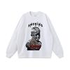 Marca de moda para hombre Camiseta de manga corta con estampado de retrato de chico hip hop americano para hombre y mujer, top casual oversize para pareja