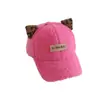 Boné de beisebol infantil transfronteiriço Outono Novo estilo Meninos e meninas Boné bico de pato Comércio exterior Estampa de leopardo Orelha Lã de cordeiro Chapéu de bebê