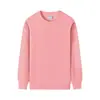 Moletom Pulôver Redondo Oversize Estilo High Street Americano para Homens e Mulheres 2026 Primavera/Outono Novo Estilo Cor Sólida Versátil
