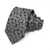 Gravata Masculina Logotipo Personalizado Gravata Paisley Vermelha Casamento Noivo Gravata de Alta Qualidade Amarrada à Mão para Homens