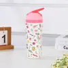 Copo térmico de aço inoxidável 304 para viagem, copo esportivo portátil para atividades ao ar livre para crianças, grande capacidade, design de desenho animado, com canudo