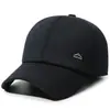 Gorros de invierno para hombres de mediana edad y ancianos, sombrero de cuero forrado de felpa cálido para papá, gorra de béisbol engrosada a prueba de frío para abuelo