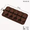 Molde de Silicone para Chocolate Desenho Animado Multiestilo Transfronteiriço Números e Letras Molde de Assar DIY Molde para Fudge Cubo de Gelo
