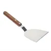 Herramientas de cocina: pala para freír estilo japonés, pala para cocinar de acero inoxidable, pala para hamburguesas, pala para freír filetes teppanyaki, pala para barbacoa al aire libre.