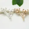 Accesorios de joyería DIY, broche creativo de rama de flor de cobre fundido para mujer, accesorios de ropa de moda de Corea del Sur