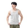 Verão Novo Regata Masculina Algodão Puro Elástico Verão Esportes I-Shaped Base Sólida Cor Regata para Homens