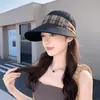 Nuevo Sombrero de Pescador Estilo Coreano 2026 Mejorado para Mujer, Protección Solar para Primavera y Verano, Ala Ancha, Sombrero de Sol Plegable para Viaje