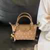 Bolso de mano de color a cuadros de bloque de color fresco 2026 nuevo bolso de hombro de moda de nicho bolso cruzado versátil personalizado