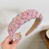 2026 Verano Nuevo Estilo Zapatillas de Caña Alta Retro Antideslizantes Diadema de Ala Ancha para Mujer Accesorio Versátil para el Cabello