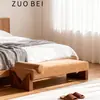 Banqueta para Cambiar Zapatos de Madera Maciza Estilo Nórdico, Banco al Pie de la Cama para Dormitorio, Banco Largo para Sala de Estar, Silla de Ocio para Entrada del Hogar, Banco Sofá de Tela