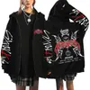 Sudadera con capucha estampada Harajuku de la serie de conciertos Stray Kids Europe, sudadera con capucha de cremallera holgada, al por mayor