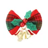 Decorações Árvore de Natal Laço Embalagem de Presente Fita Vermelha e Verde Sino Carro de Presente Decoração Pingente Suprimentos para Móveis