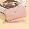 Billetera Corta Retro de Moda de Gama Alta para Mujer, Monedero, Portatarjetas 2 en 1, Gran Capacidad, Pinza para Billetes de Alta Calidad