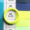 Llavero de Anillo de Resorte de Aleación de Zinc Pintura en Aerosol Laca Anillo Redondo Llavero Anillo Abierto Accesorios Bolsa Hebilla Colgante Joyería al por Mayor Equipaje