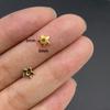 Accesorios de joyería de aleación DIY pétalos huecos soporte de flores cuentas espaciadoras para pulsera cuentas de posicionamiento material de capullo de flor V149