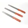 Mango de Madera Maciza Cuchillo Dentado Acero Inoxidable Cortador de Sándwich Pastel Pan Cortador de Tostadas en Capas Personalizable para Ventas Transfronterizas