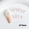 Nueva celebridad de internet antiguo retro renderizado tridimensional pequeña mariposa joyería para uñas DIY aretes decorativos lote de accesorios de resina