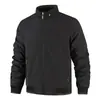 Nuevas Chaquetas de Primavera y Otoño para Hombre, Ropa Exterior para Hombre, Casual de Negocios con Cuello Alto, Gris Oscuro, Negro, Verde Militar, Color Café