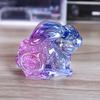 Conejo Zodiacal de Cristal Decoración para el Hogar y el Coche Trae Riqueza y Buena Fortuna Regalo de Cumpleaños del Año del Conejo Adorno de Conejo de Cristal