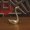 Muluoy Venta Caliente Transfronteriza Nuevo Adorno de Cisne de Latón Cisne Vintage Animal Decoración de Escritorio Artesanía de Adorno de Cobre
