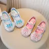 Zapatos de Cuero para Niñas 2025 Verano Nuevos Zapatos para Niños Dibujos Animados Princesa Zapatos Individuales Niña a la Moda Suela Blanda Zapatos para Bebé