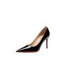 Tacones Altos Puntiagudos Estilo Cl Same para Mujer 2026 Modelo Nuevo Tacón Fino Boca Baja Sexy Versátiles Charol Nude Zapatos de Salón Elegantes