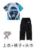 Roupas da moda infantil hip-hop, macacão solto de marca da moda hip-hop para meninos e meninas, roupas infantis legais de hip-hop
