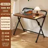 Mesa Dobrável, Mesa de Computador sem Instalação, Pequena Mesa Lateral para Quarto de Estudante, Mesa Simples para Escrita, Mesa de Escritório