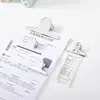 Clip Multifuncional para Documentos de Oficina, Recibos, Libros, Clip Metálico Sellador, Clip de Acero Inoxidable, Clip de Cabeza Redonda, Clip Grande en Forma de Montaña