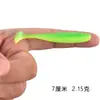 Envío Gratis Precio de Fábrica Señuelo de Pesca Cola en T Cebo Blando Gusano Blando Cola en T para Agua Dulce Anzuelo con Cabeza de Plomo Señuelo de Pesca para Lubina y Róbalo Pesca Invertida Señuelo Artificial