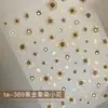 Nuevas Pegatinas para Uñas Estilo Chino Estilo Nacional 2025 Nueva Celebridad de Internet Flor Retro Relieve Calcomanía para Uñas Estéreo 3D Joyería