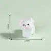 Fofa estatueta de cachorrinho cartoon, decoração DIY, acessório de cápsula surpresa, ornamento para carro ou mesa em miniatura