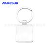 Llavero de transferencia térmica de metal en blanco con personalidad, llavero de sublimación, llavero de metal creativo personalizado DIY