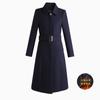 Abrigo ajustado a la cintura para mujer, ropa de negocios ajustada de lana para otoño e invierno, overol de azafata, servicio al cliente, departamento de ventas