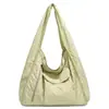 Bolsa Transversal Casual Estilo Coreano para Homens e Mulheres, Bolsa de Ombro em Tecido Oxford, Bolsa Transversal Leve para Viagens ao Ar Livre, Bolsa Grande de Amassa Pão