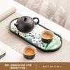 Conjunto de Chá Kung Fu para Uma Panela Duas Xícaras Duas Pessoas Pequeno Conjunto Especial para Fazer Chá Cerâmica Espiral Luxo Leve Alta Qualidade Doméstica Xícara de Chá
