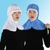 Gorra de malla para trabajar gorro de chal blanco sombrero de punta cerrada para mujer gorra de pico para alimentos a prueba de polvo transpirable rosa fábrica de alimentos