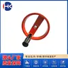 Venta al por mayor de fábrica volante de mano de doble radio con manija plegable, volante de mano para máquina herramienta, volante de aleación de aluminio, equipo de material de aluminio, mano
