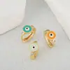 Venta Caliente Transfronteriza Suministro de Joyería para Mujer Pendientes Chapados en Oro de Cobre Pendientes Creativos de Ojo Maligno Joyería Personalizada Venta al por Mayor